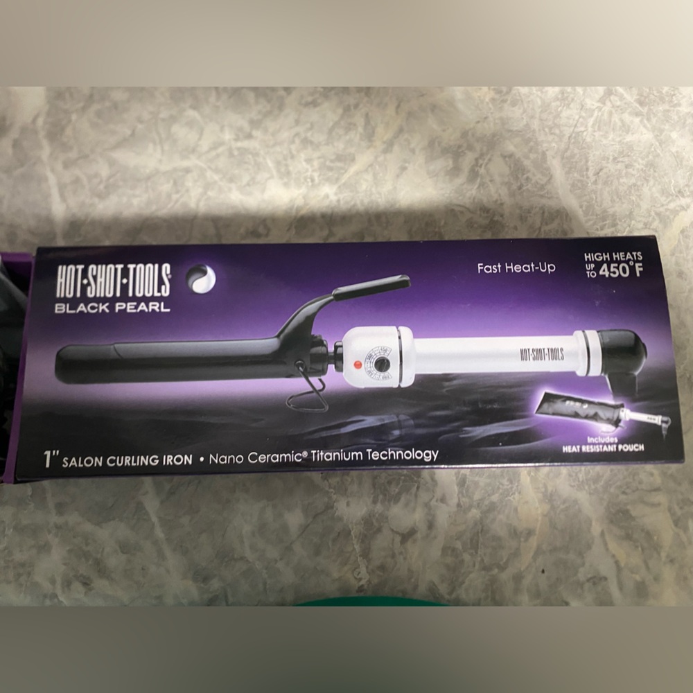Hot Shot Tools Black Pearl Curling Iron